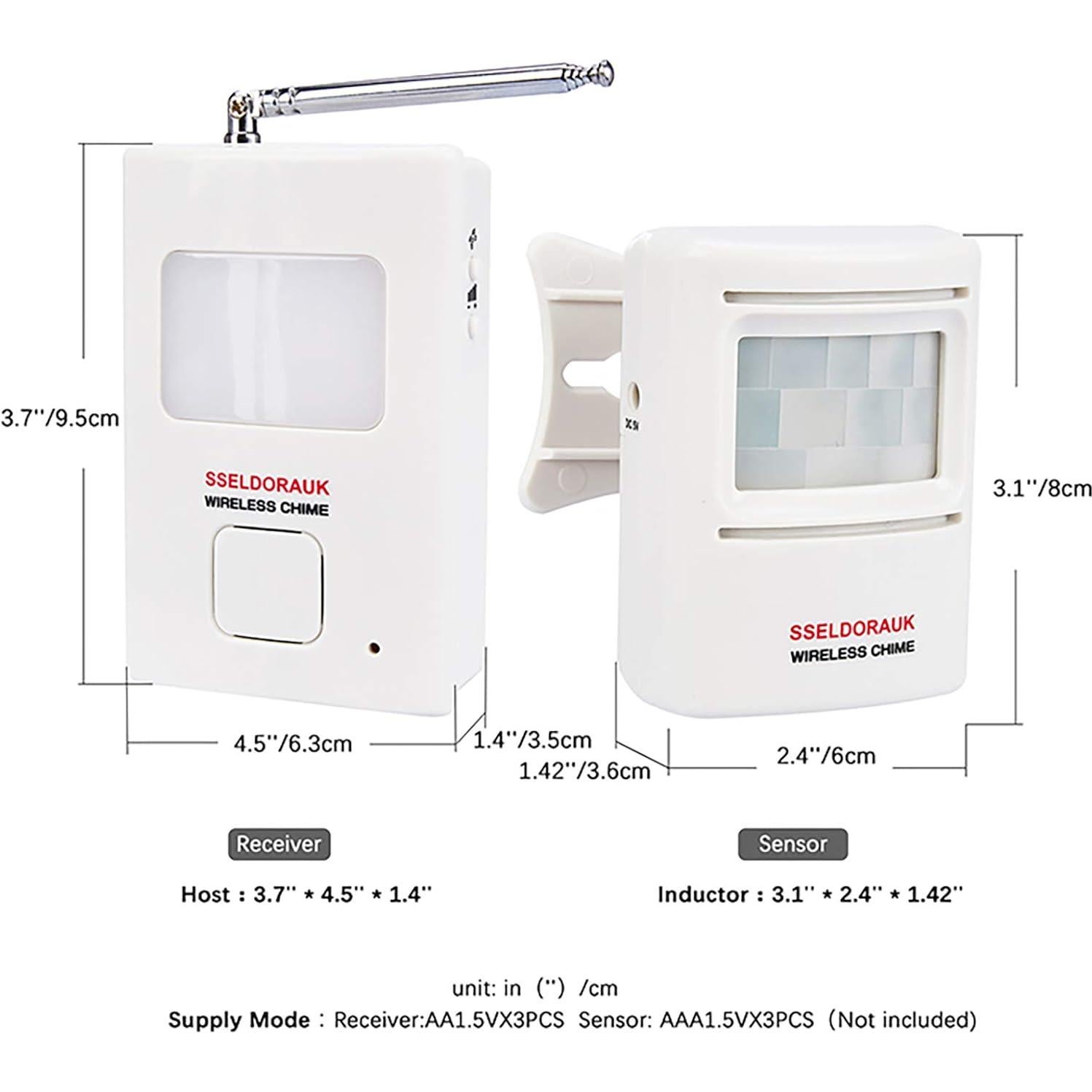 Alarma de Ladrido de Perro S SELDORAUK - 1 Sensor + 1 Receptor