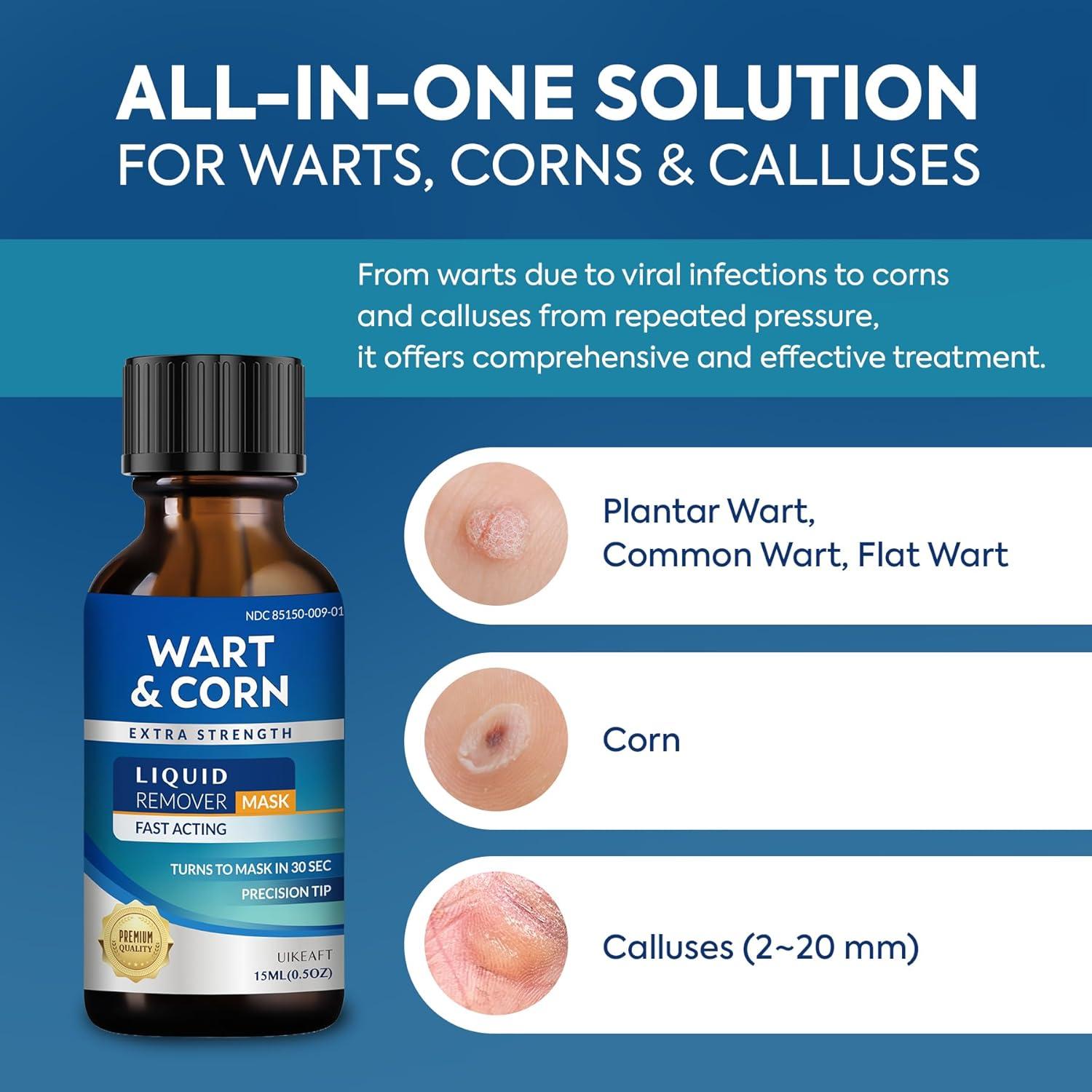 Removedor de Verrugas Plantares Uikeaft 15ml - Ácido Salicílico