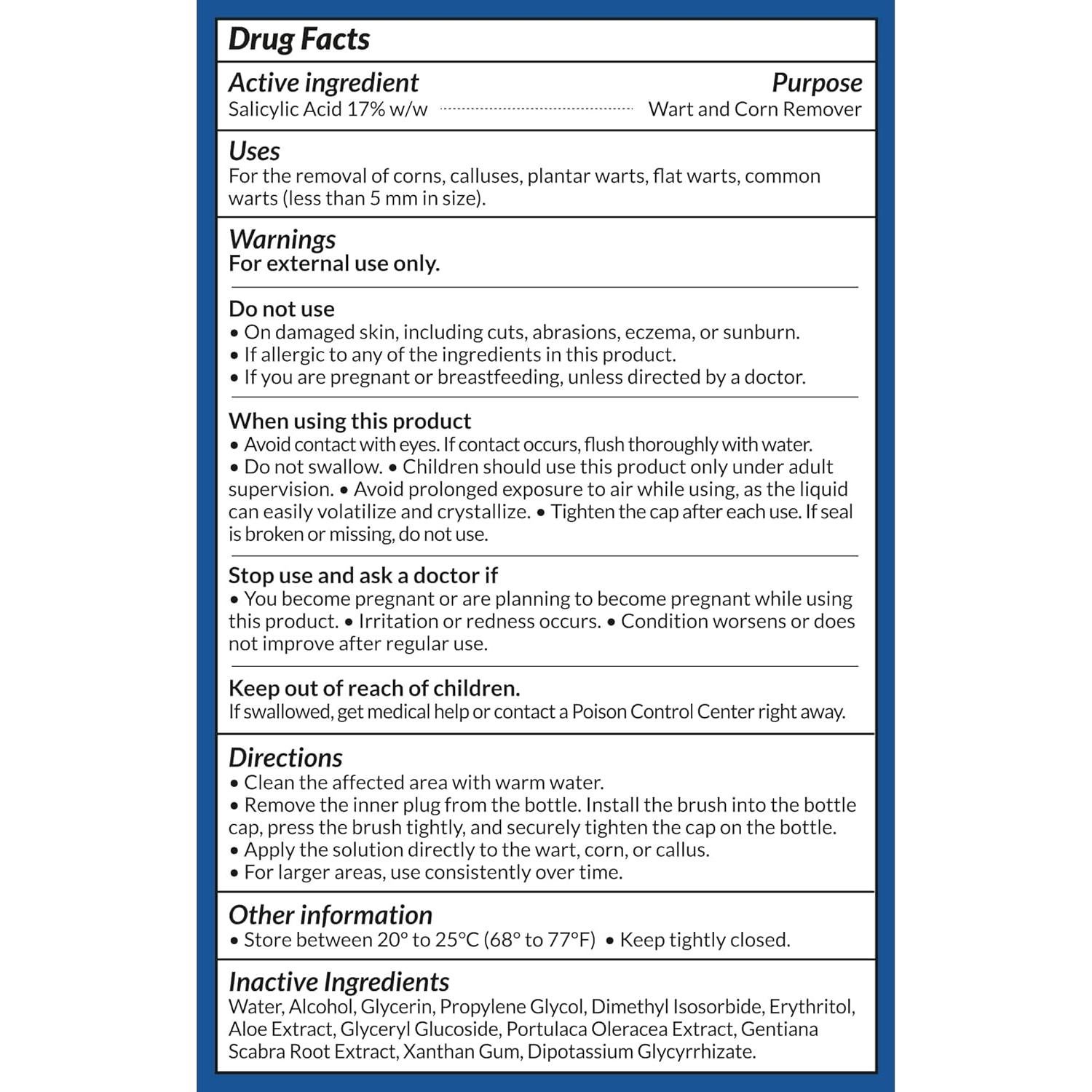 Removedor de Verrugas Plantares Uikeaft 15ml - Ácido Salicílico