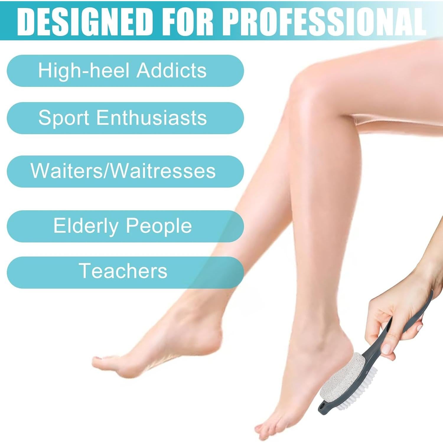 Removedor de Callos para Pies Yclin - 4 en 1 con Lima Gris