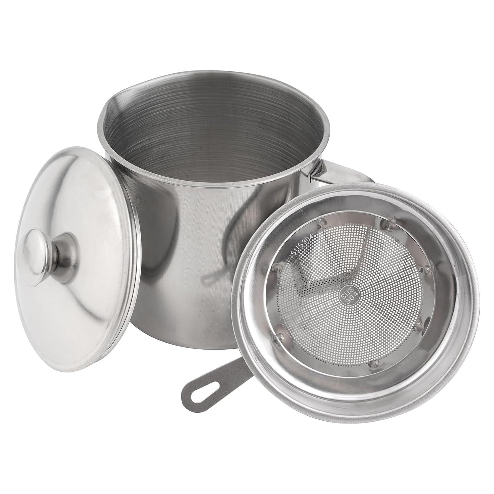 Contenedor de Grasa de Tocino CBESTUTENSIL 1L Acero Inoxidable