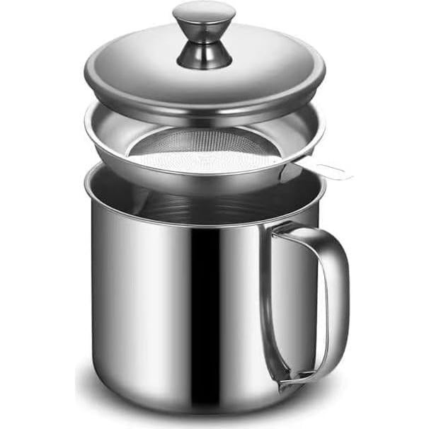 Contenedor de Grasa de Tocino CBESTUTENSIL 1L Acero Inoxidable