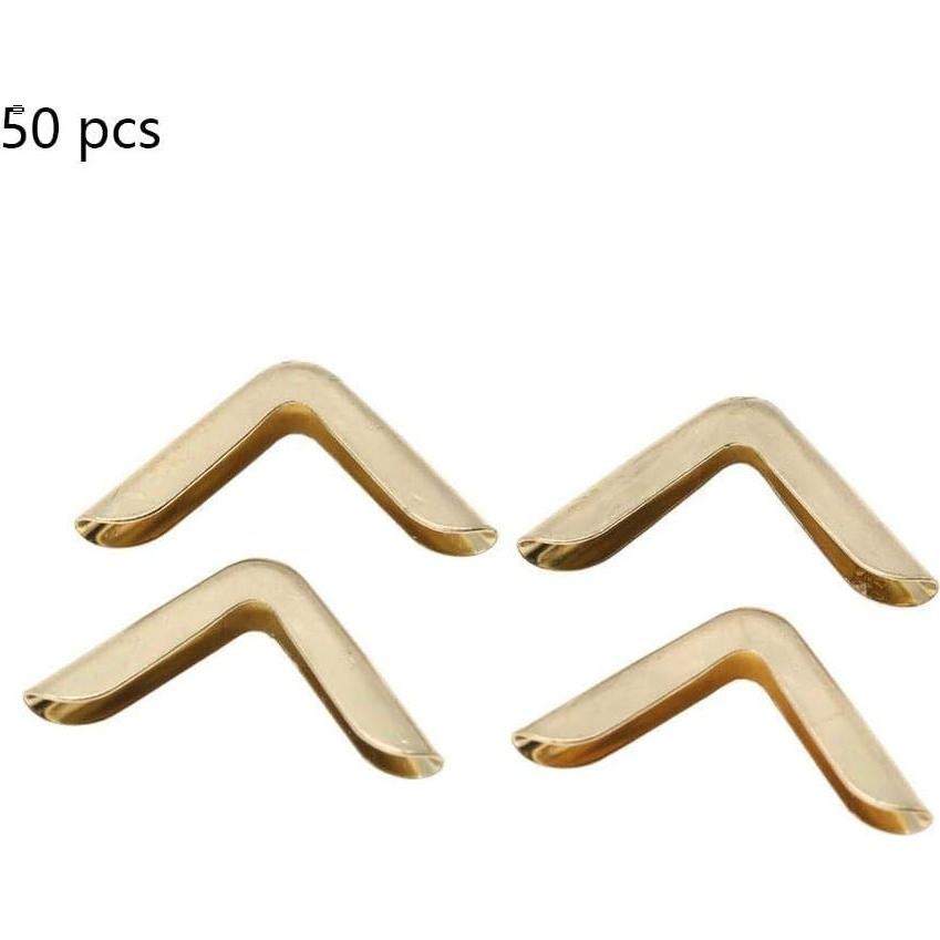 50 Protectores de Esquinas de Hierro Hilitand para Álbumes