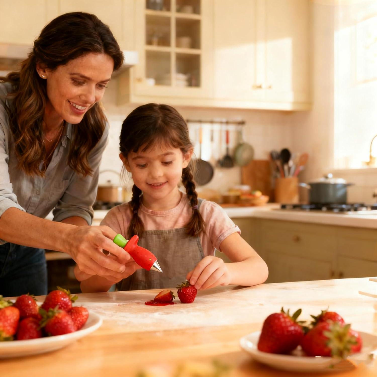 Quitar Rabo de Fresa EWUVP, Multiusos, Diseño Seguro, 9cm