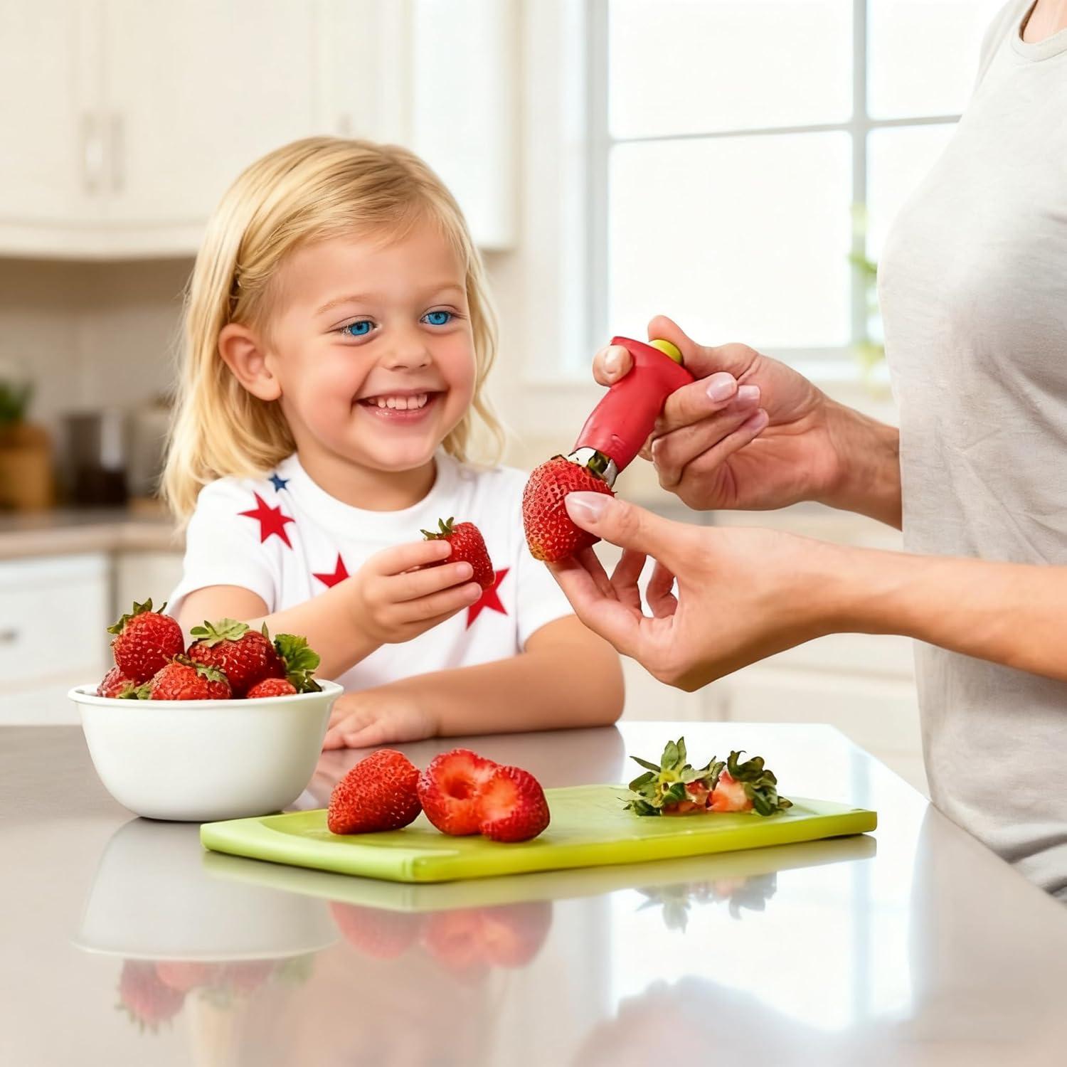 Quitar Rabo de Fresa EWUVP, Multiusos, Diseño Seguro, 9cm