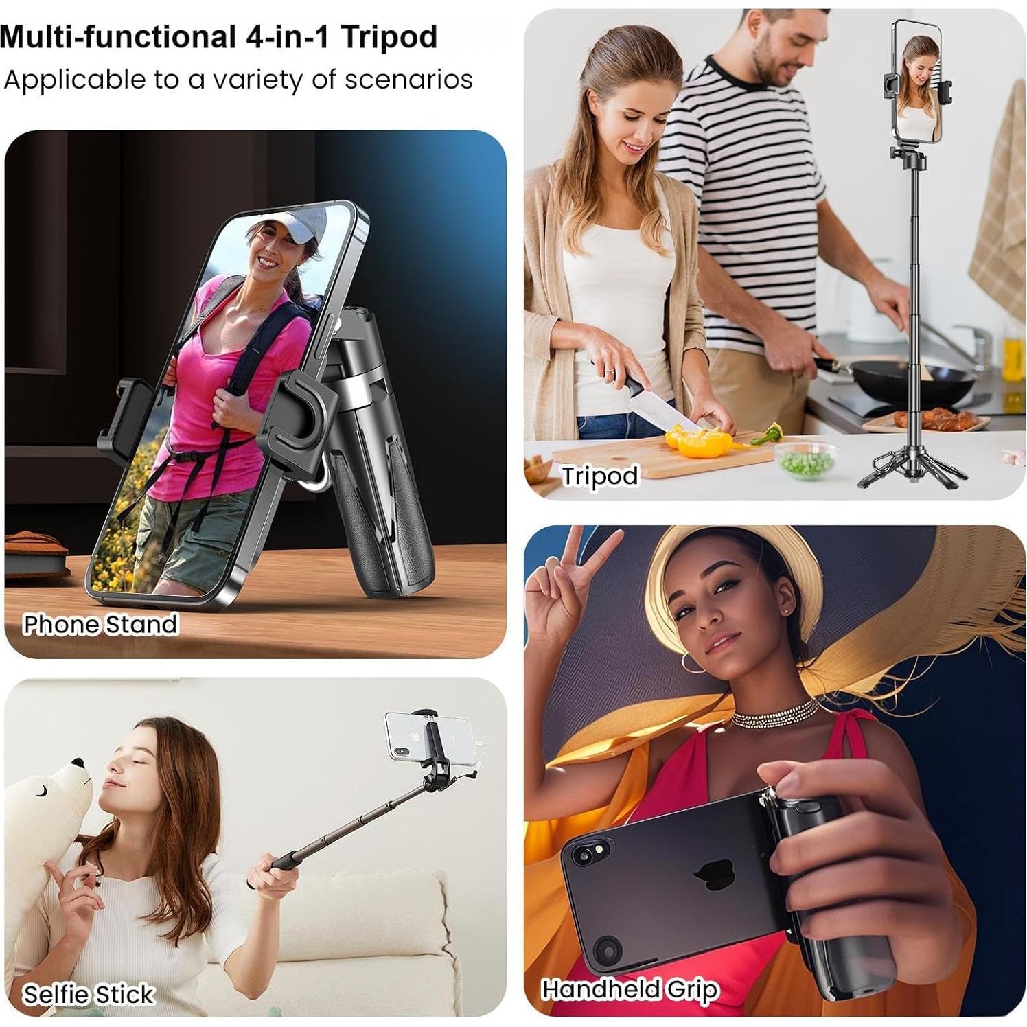 Mini Trípode Selfie Stick YXYaoZhengYiGeYi 41.5cm con Control Remoto