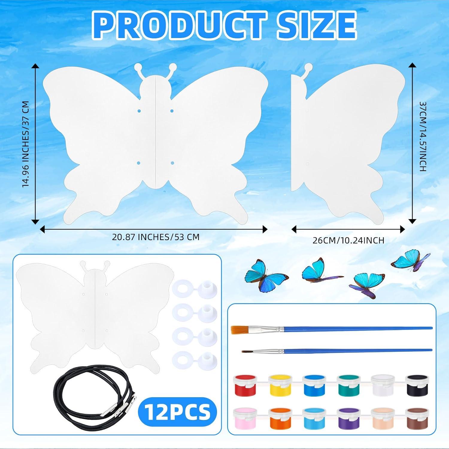 Kit de Manualidades Suzile 12 Alas de Mariposa DIY para Niños