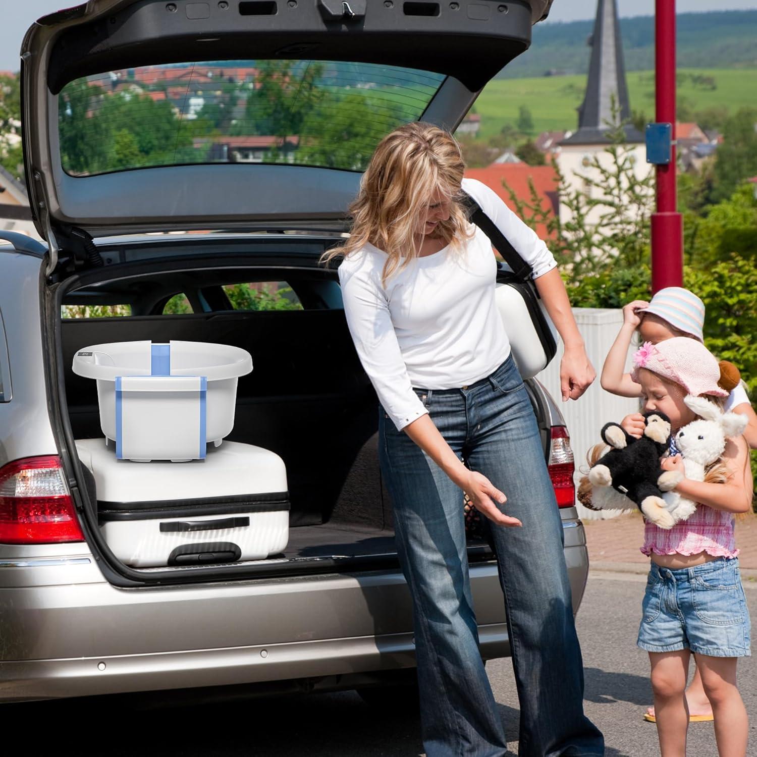 Bañera Plegable para Bebés Himold 0-36 Meses con Termómetro