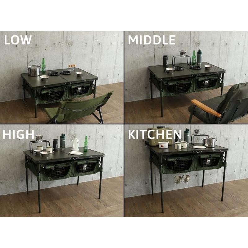 Mesa de Camping DOD Buena Suerte Plegable 80,51 cm Oliva