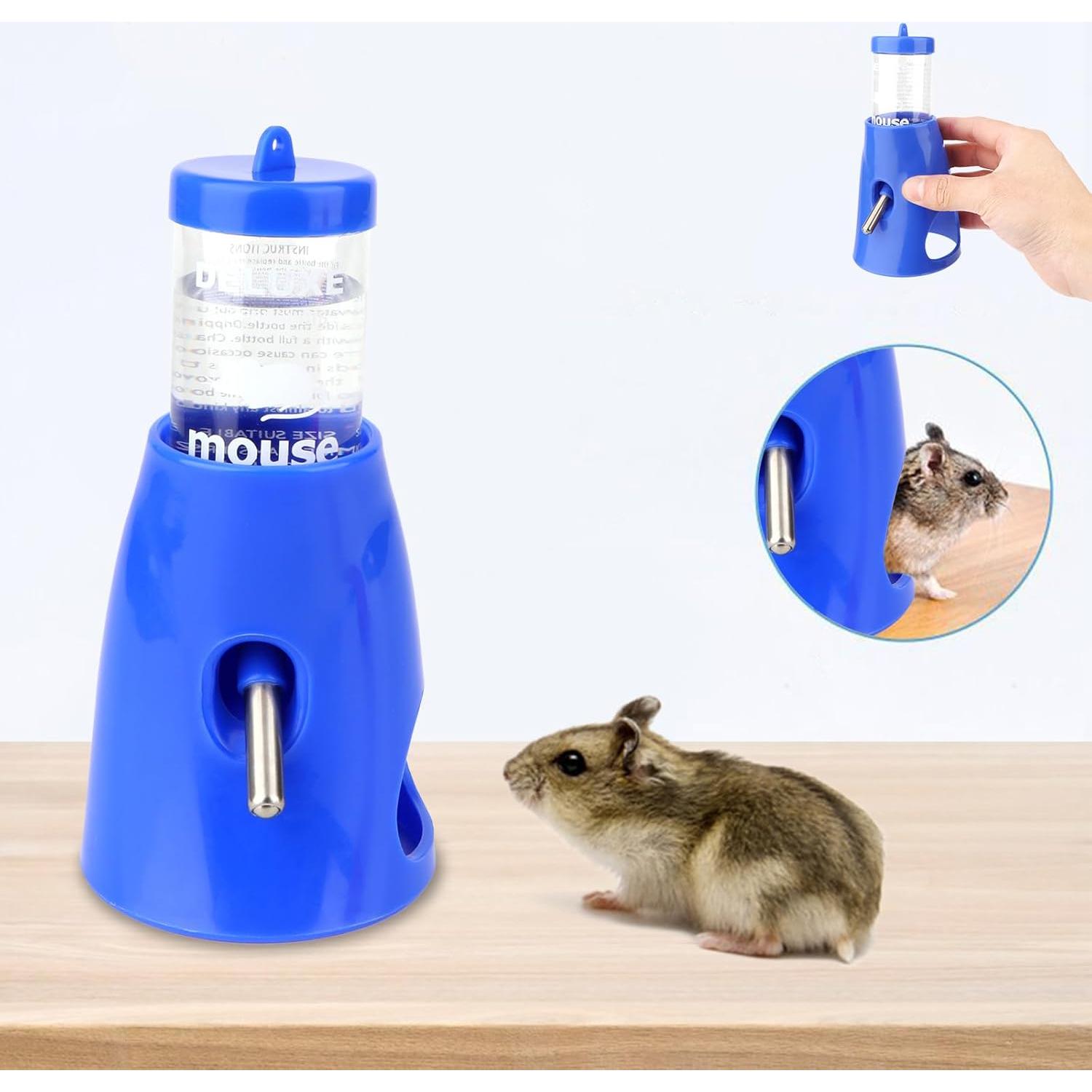 Botella de Agua Hypeety 80ml para Hámster Automática Azul