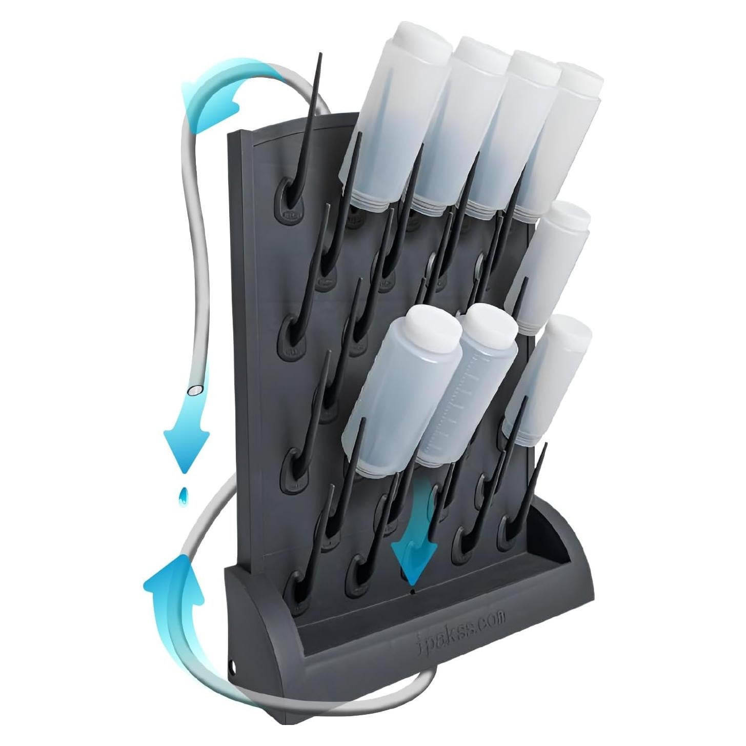 Organizador de Secado de Botellas DAN Market 32 Picos Montado en Pared