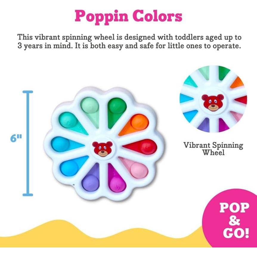 Juguete Sensorial Poppin Colors - Antiestrés para Niños 15+ Meses