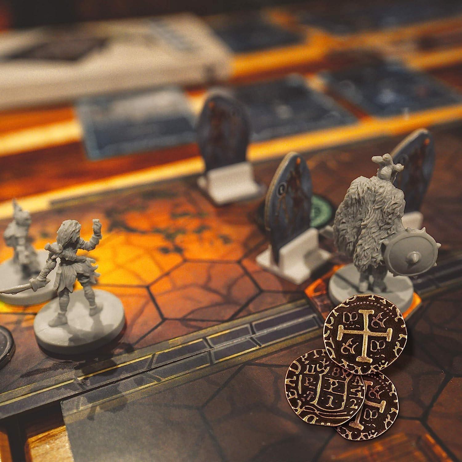 Set de 35 Monedas Pirata de Bronce - Leib Games, 22 mm