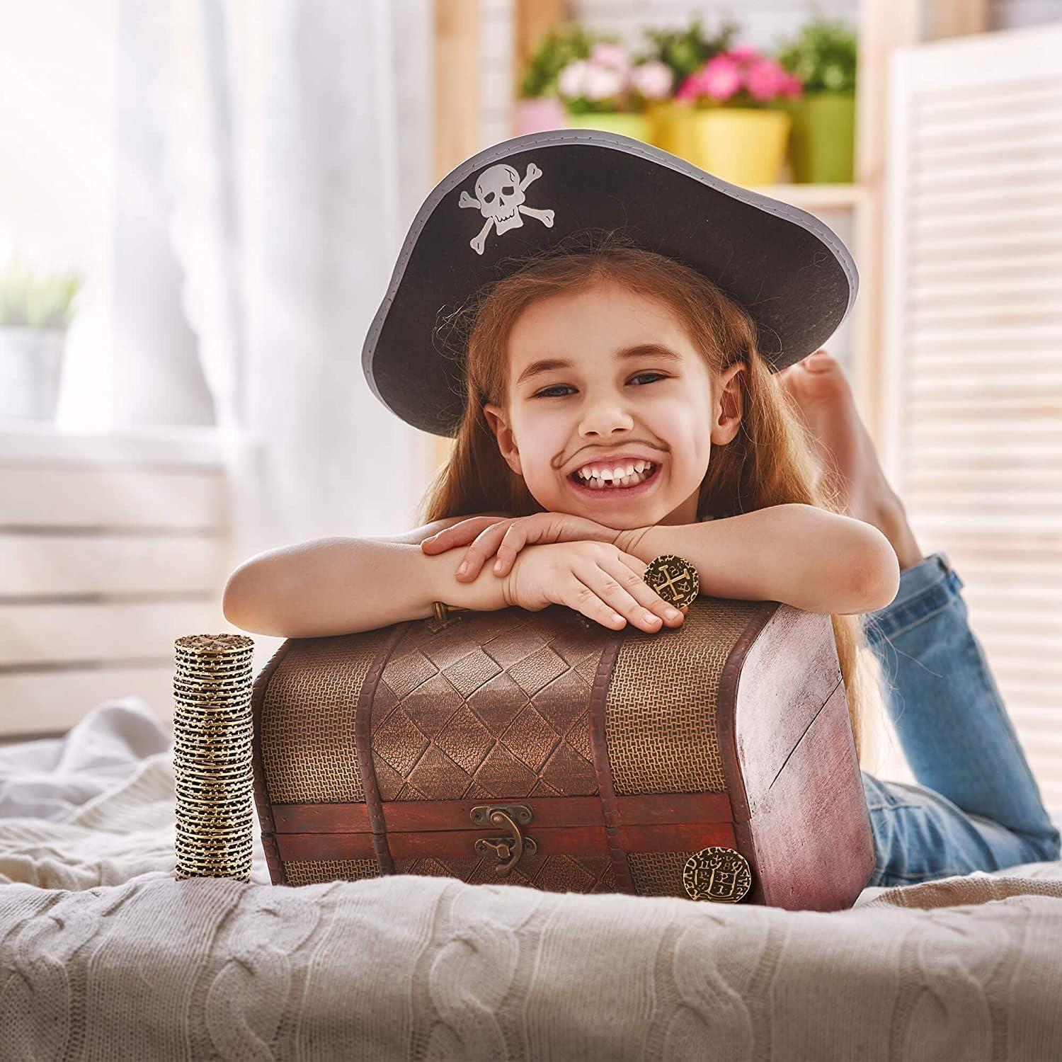 Set de 35 Monedas Pirata de Bronce - Leib Games, 22 mm