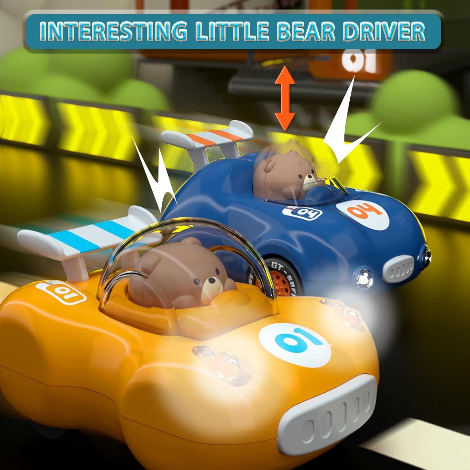 Coche de Juguete Fricción Azul CDDZSW para Niños 1-3 Años