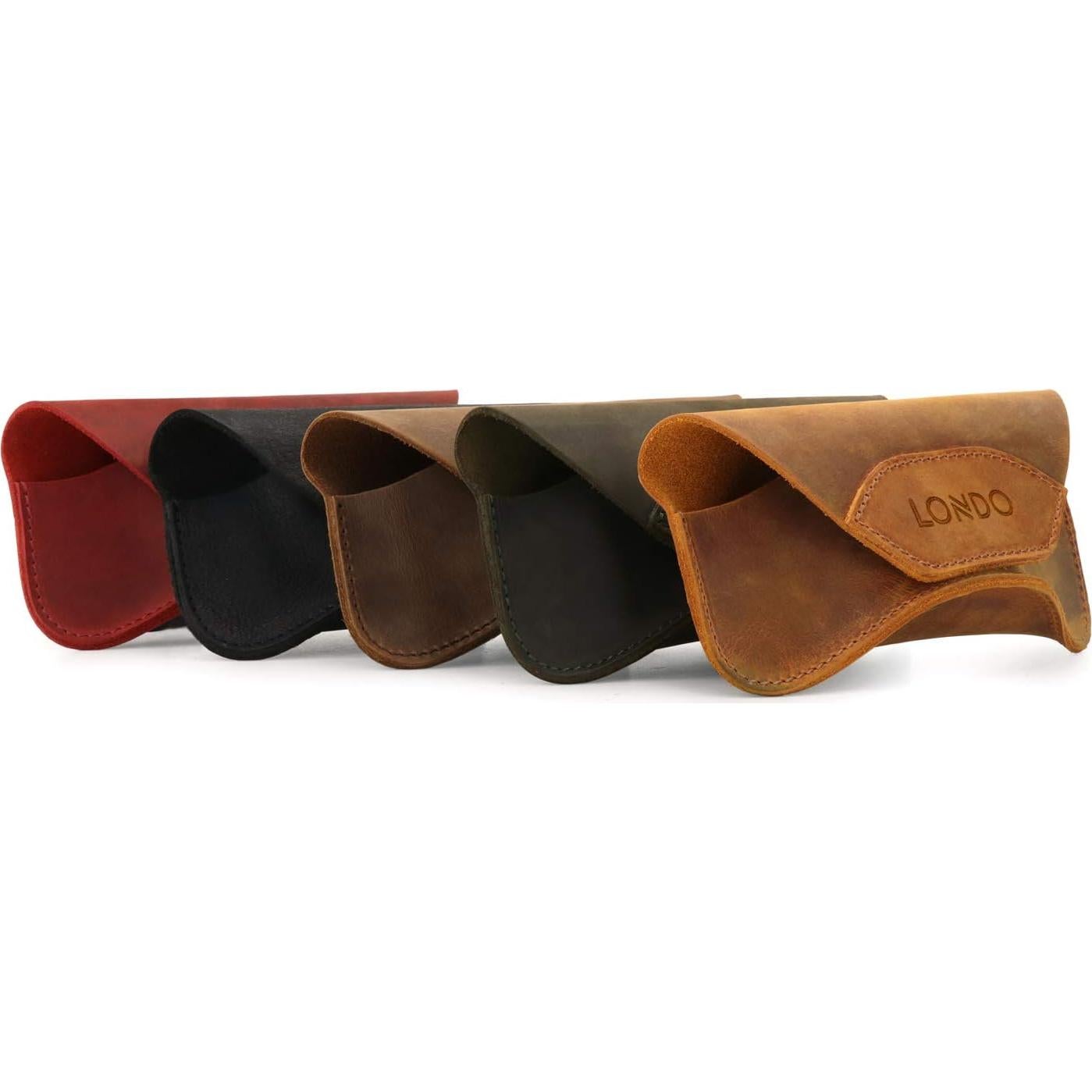 Funda de Cuero Genuino Londo para Gafas - Diseño Elegante