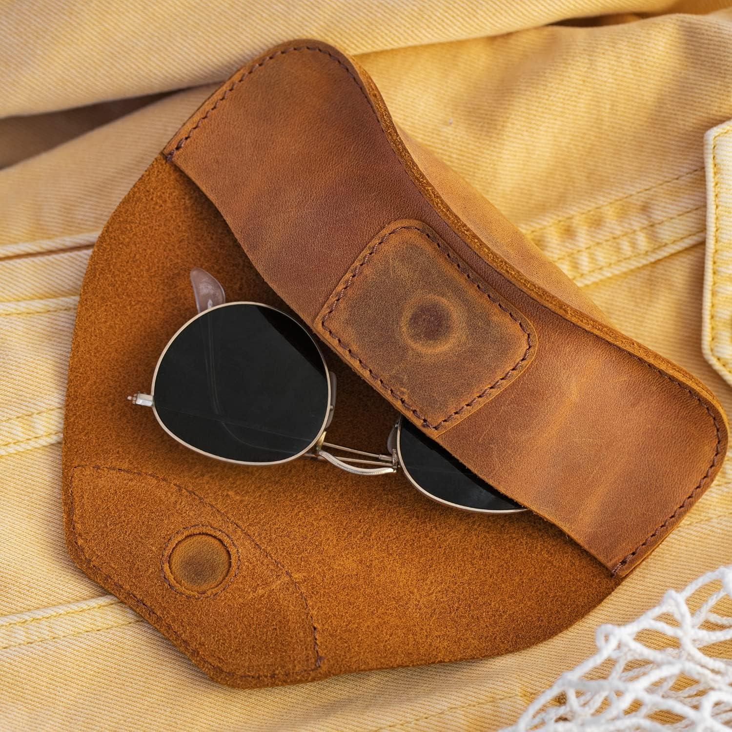 Funda de Cuero Genuino Londo para Gafas - Diseño Elegante