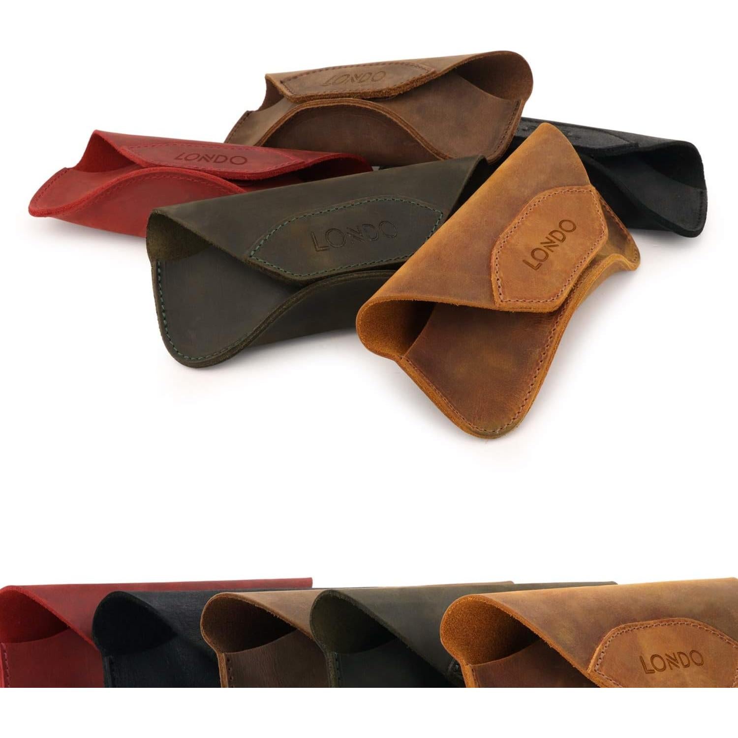 Funda de Cuero Genuino Londo para Gafas - Diseño Elegante