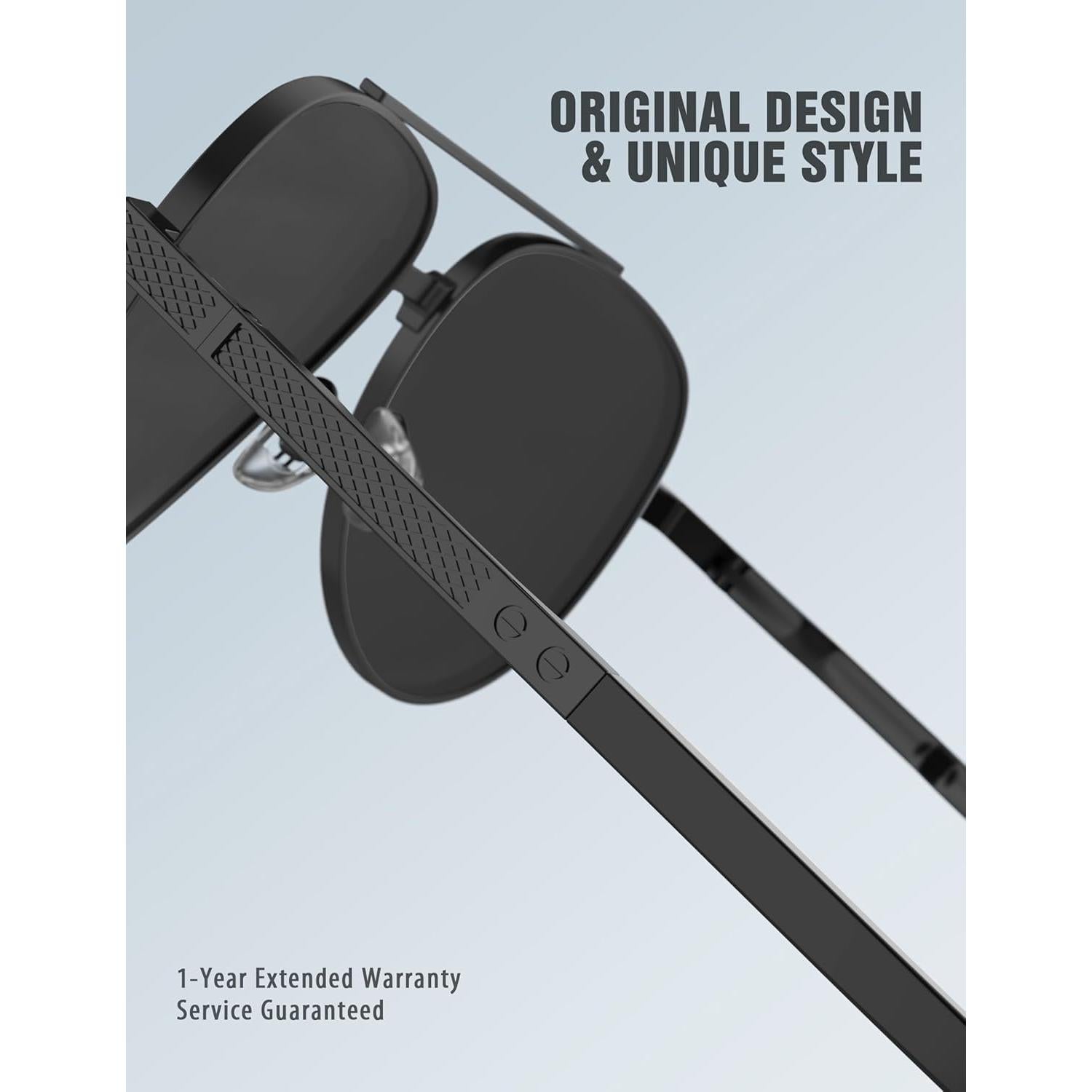 Gafas de sol LUENX Aviador Polarizadas UV400 60mm para Hombres y Mujeres