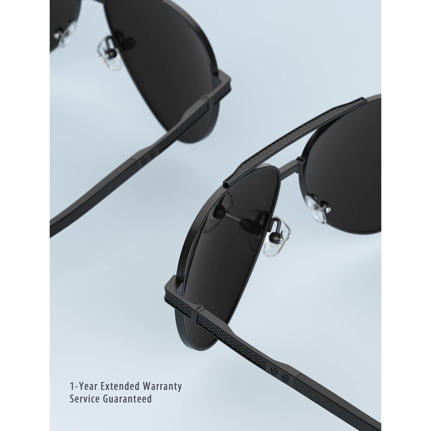 Gafas de sol LUENX Aviador Polarizadas UV400 60mm para Hombres y Mujeres