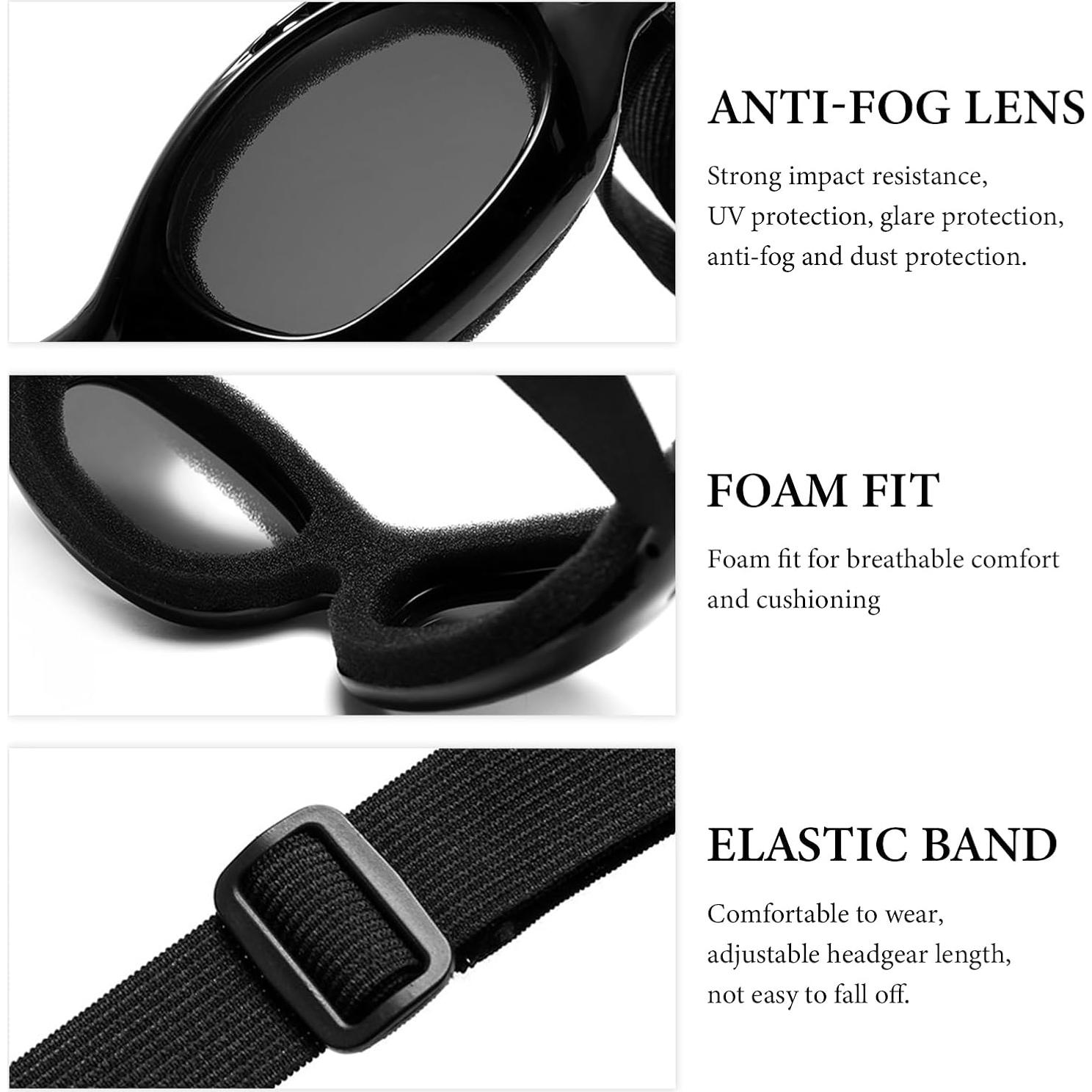 Gafas de Motocicleta MTRPS 3 PCS Antivaho UV A Prueba de Viento