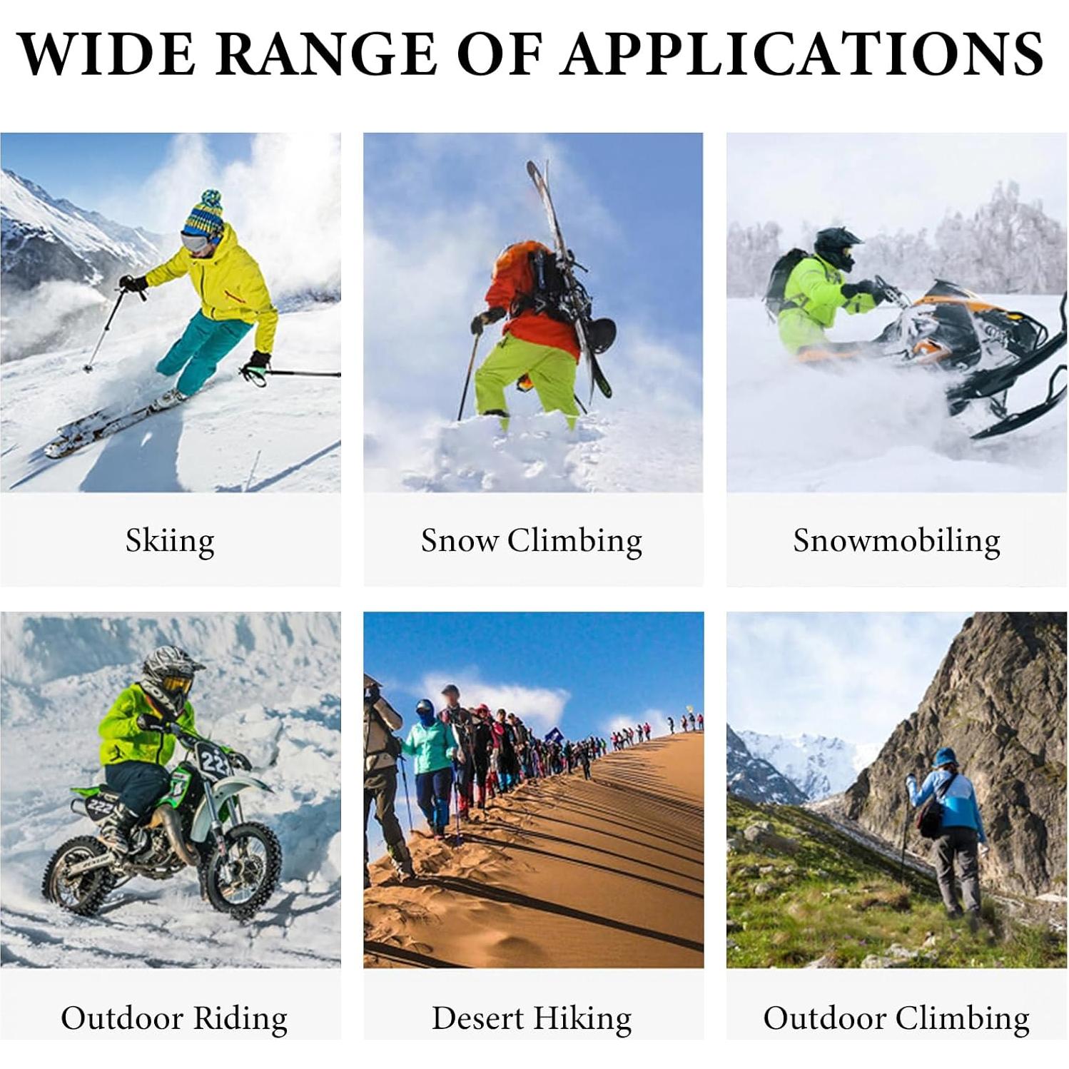 Gafas de Motocicleta MTRPS 3 PCS Antivaho UV A Prueba de Viento