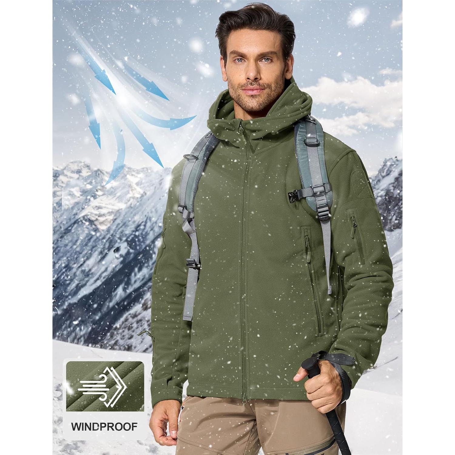 Chaqueta Táctica Militar CRYSULLY para Hombre Verde