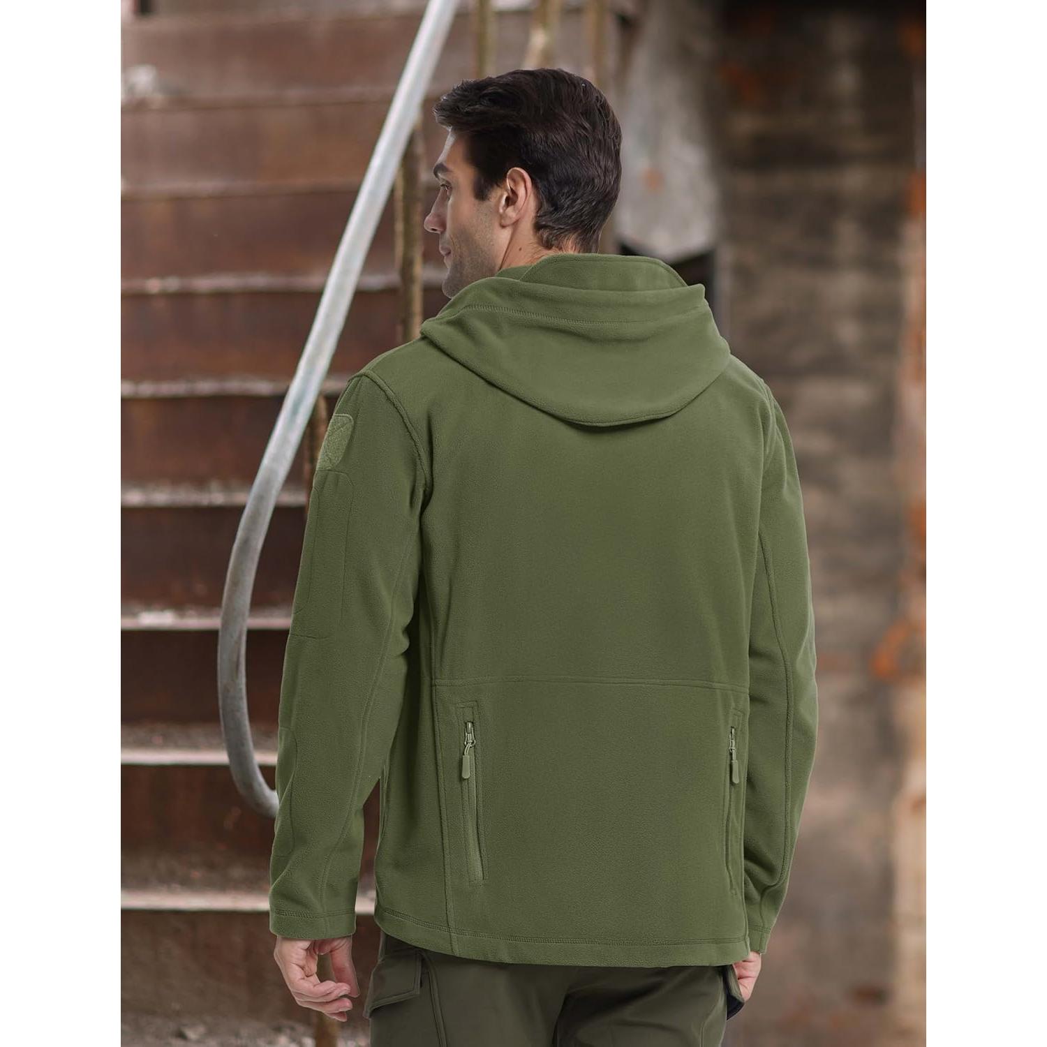 Chaqueta Táctica Militar CRYSULLY para Hombre Verde