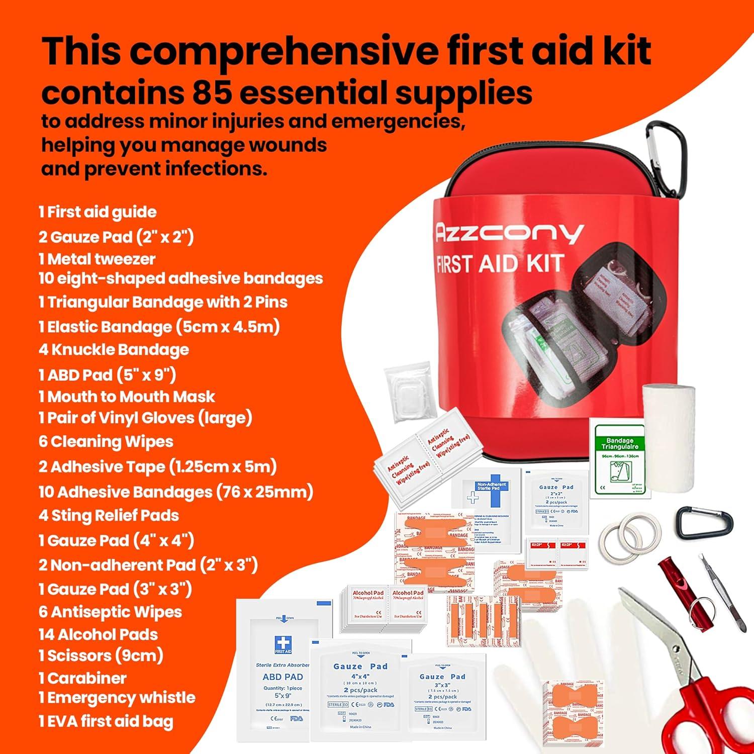 Kit de Supervivencia Azzcony 250 Piezas con Mochila Táctica