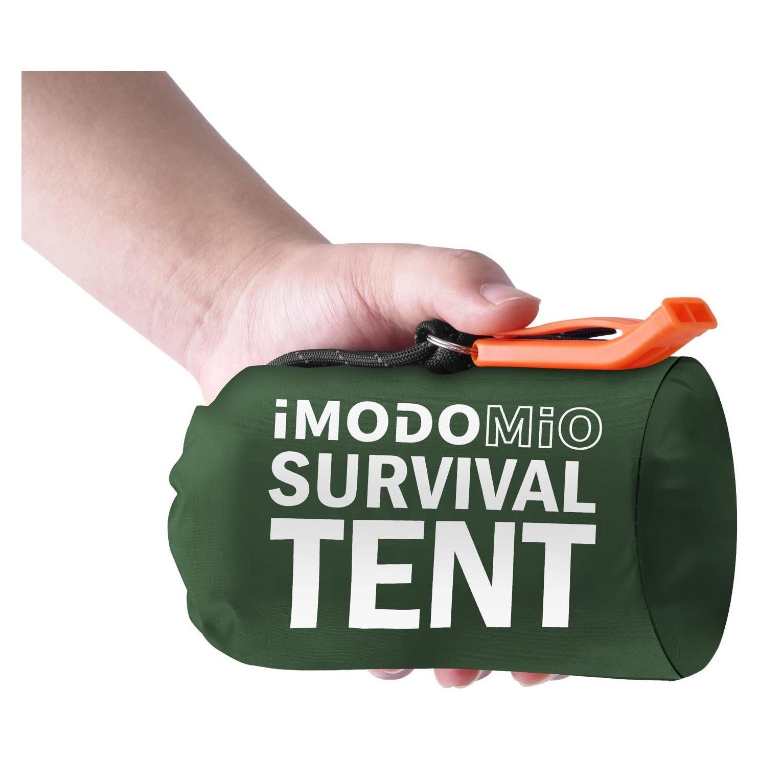 Tienda de Supervivencia Mylar 2 Personas con Silbato y Paracord