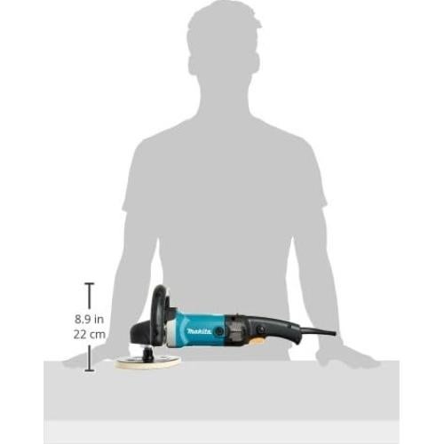 Pulidora Makita 9237C 1200W 3200 RPM 7" (17.78 cm) Azul