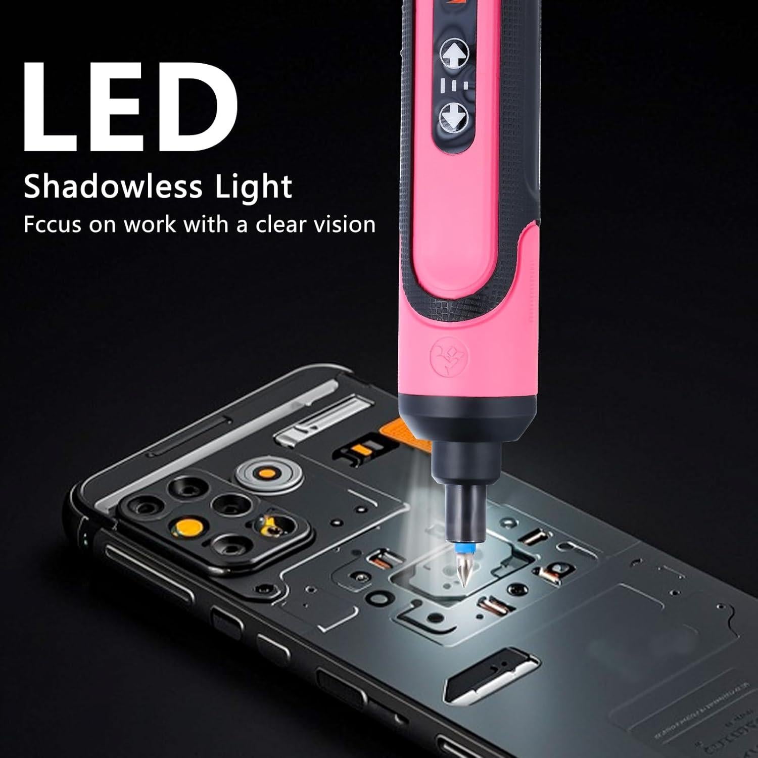 Destornillador Eléctrico Recargable SOCOHO AID 4V Rosa