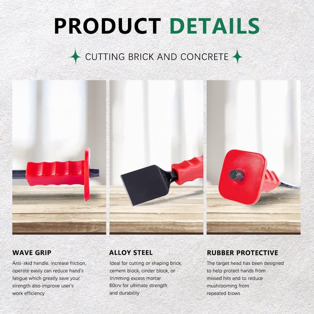 Cincel Plano 225mm Barra del Rey Mono 2.5" Ancho Acero