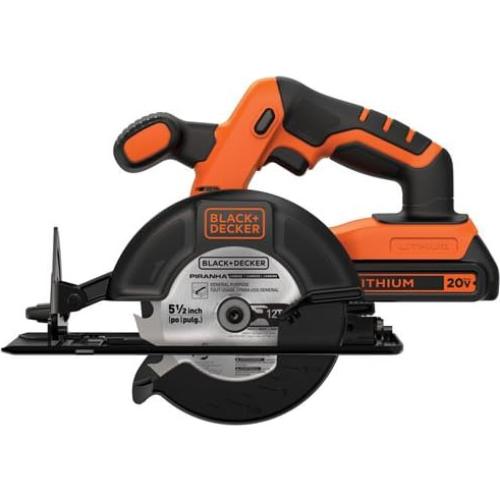 Sierra Circular Inalámbrica BLACK+DECKER 20V 5.1 cm con Batería 4Ah