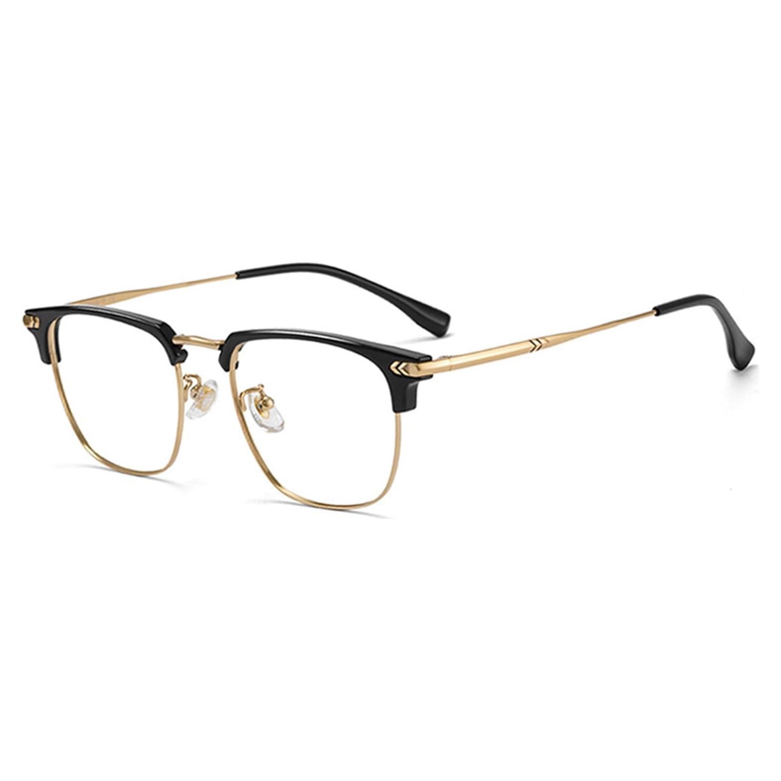Gafas bloqueadoras de luz azul TR90 y metal Negro Oro