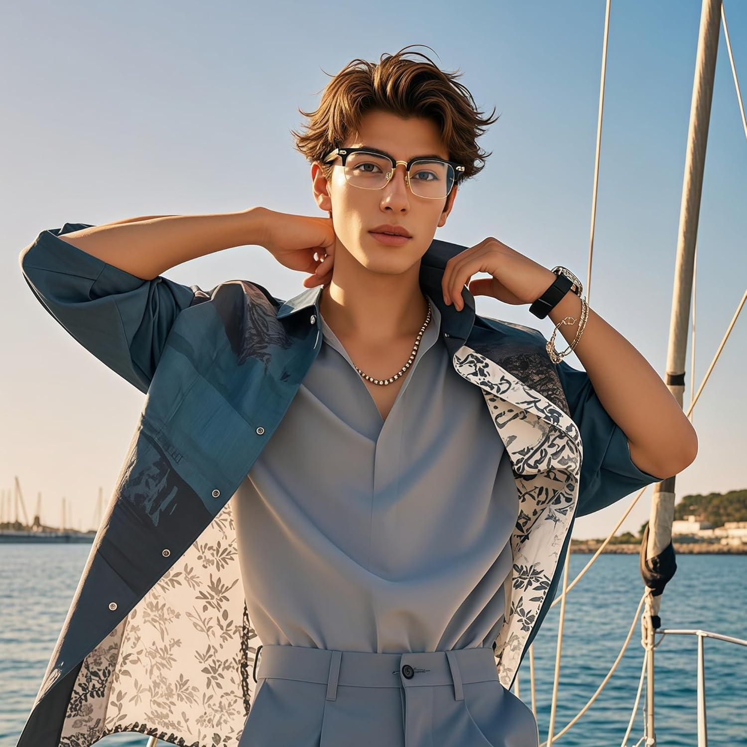 Gafas bloqueadoras de luz azul TR90 y metal Negro Oro