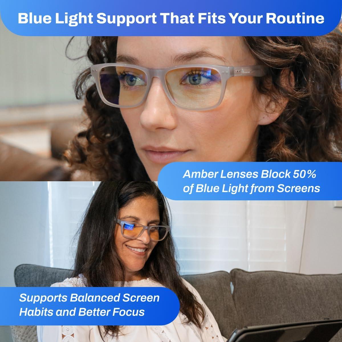 Gafas Bloqueadoras de Luz Azul DefenderShield 50% Ámbar