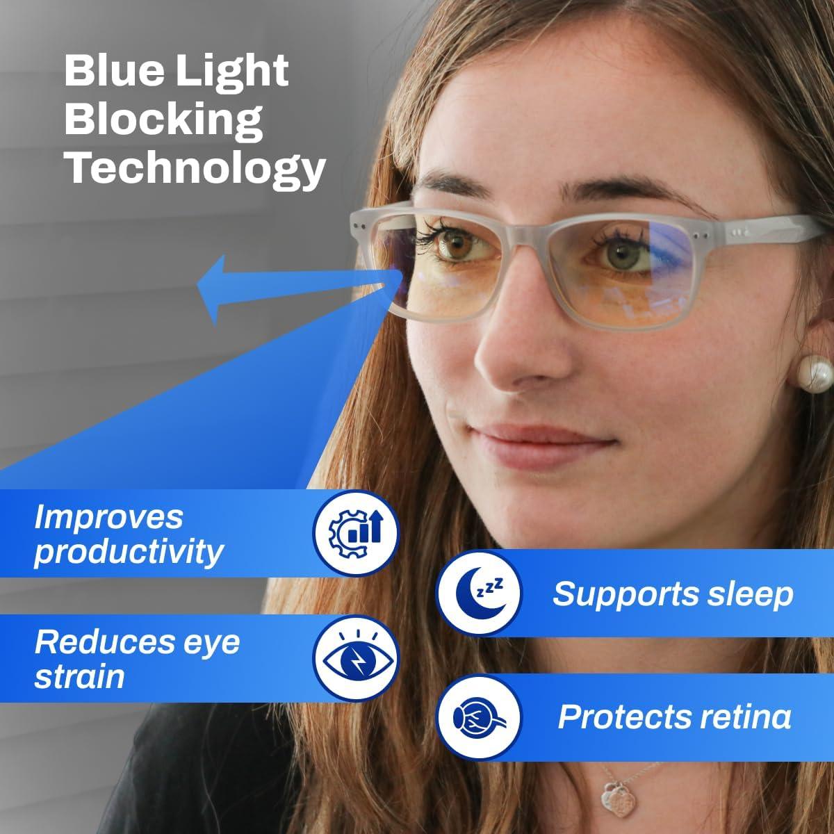 Gafas Bloqueadoras de Luz Azul DefenderShield 50% Ámbar