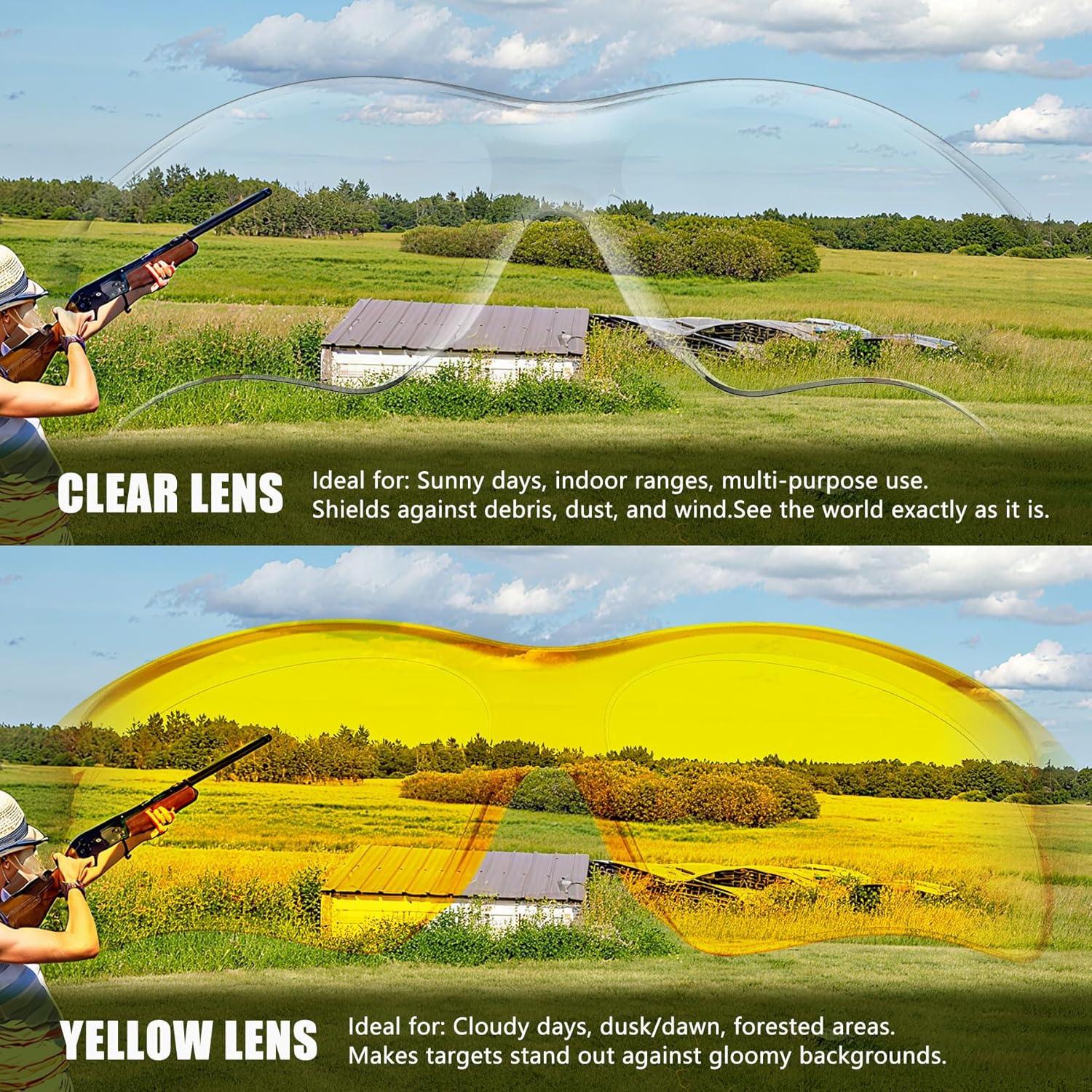 Gafas de Tiro Antivaho para Jóvenes y Adultos - Marco Negro