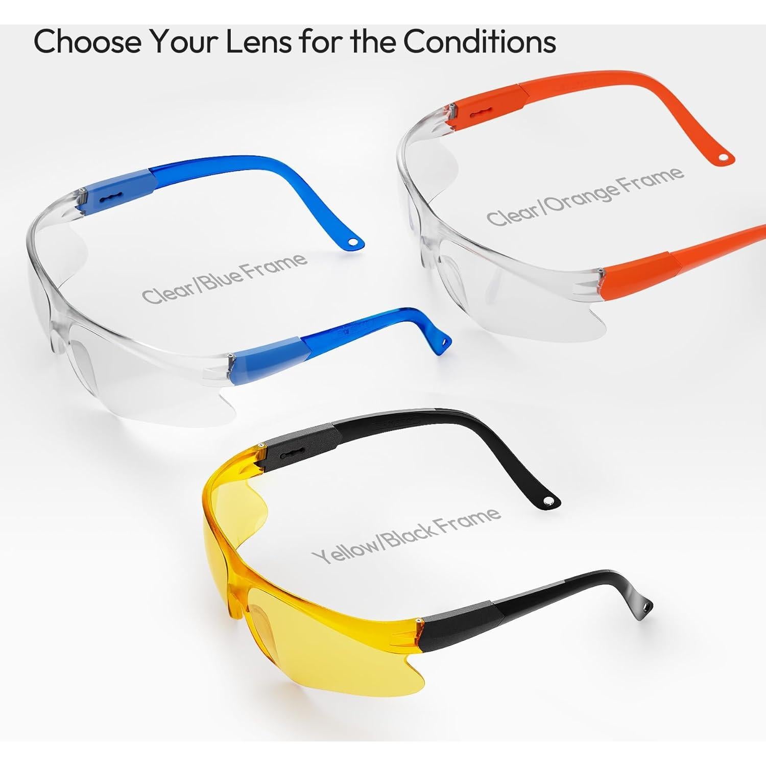 Gafas de Tiro Antivaho para Jóvenes y Adultos - Marco Negro