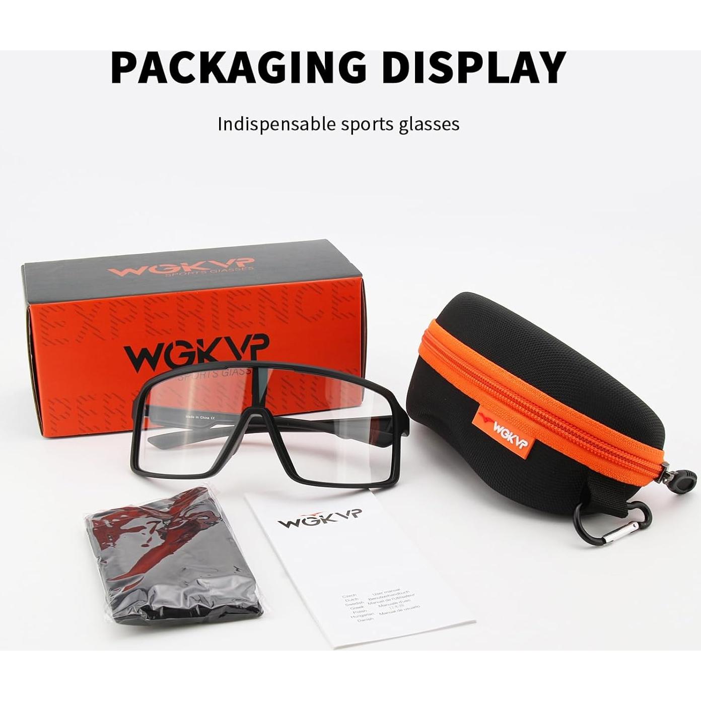 Gafas de Ciclismo Fotoquímicas WGKVP UV400 para Deportes