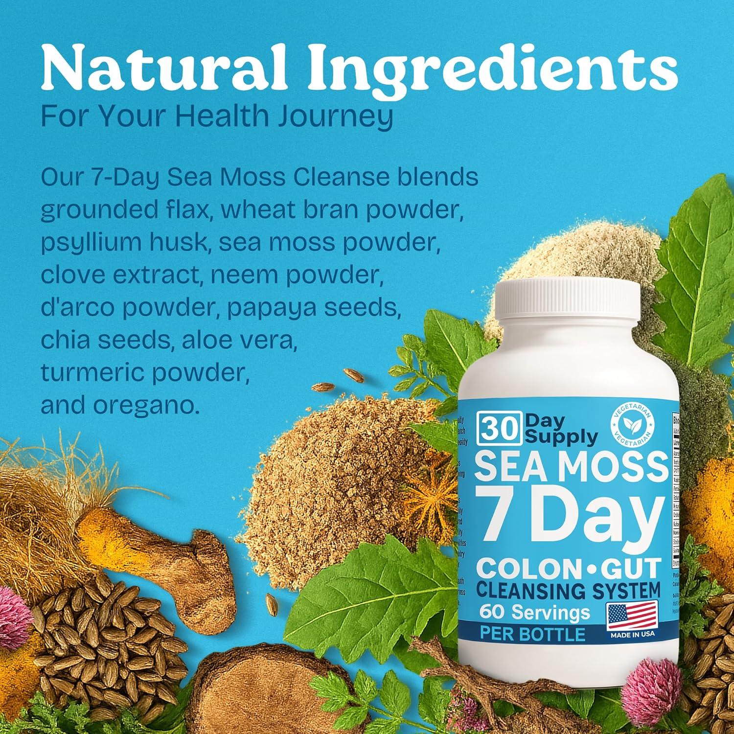 Atlantic Naturals Musgo Marino 7 Días - 180 Cápsulas Digestivas