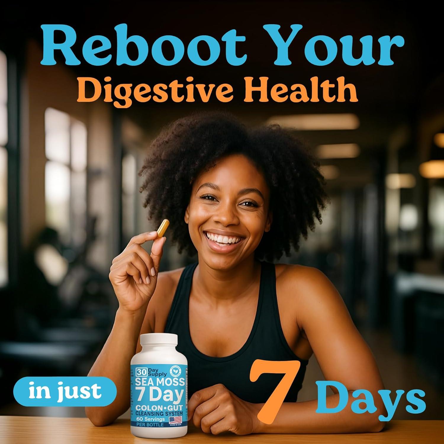 Atlantic Naturals Musgo Marino 7 Días - 180 Cápsulas Digestivas