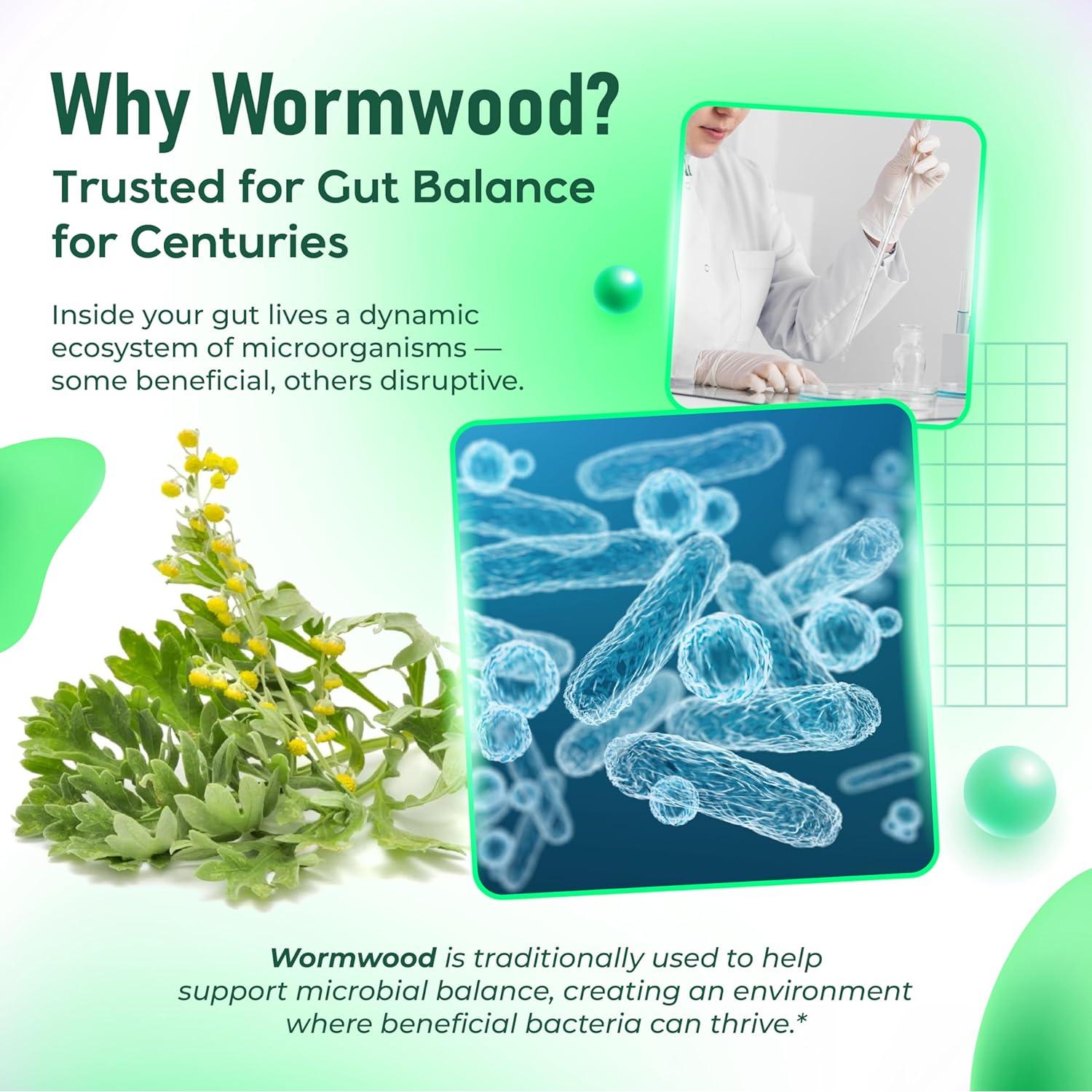 Wormwood Lelumoon 990 mg - 180 Cápsulas Digestivas Naturales