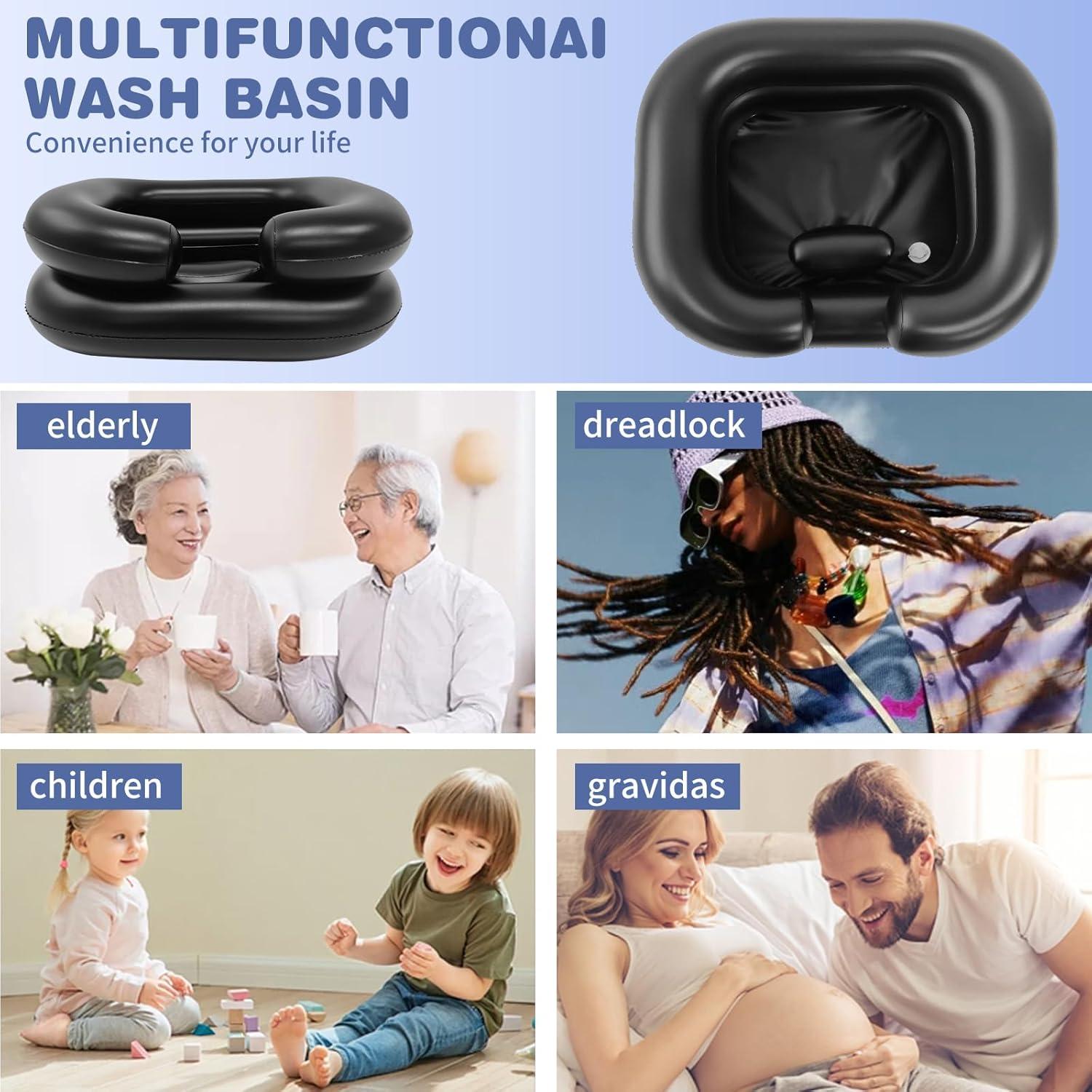 Bañera Inflable Multiusos RxylveTC para Lavado de Cabello