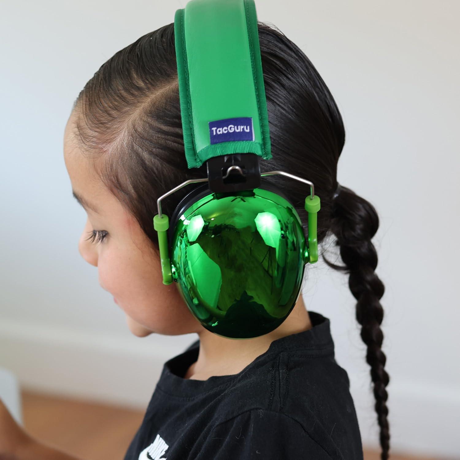 Protectores Auditivos para Niños TacGuru 130 Verde Esmeralda
