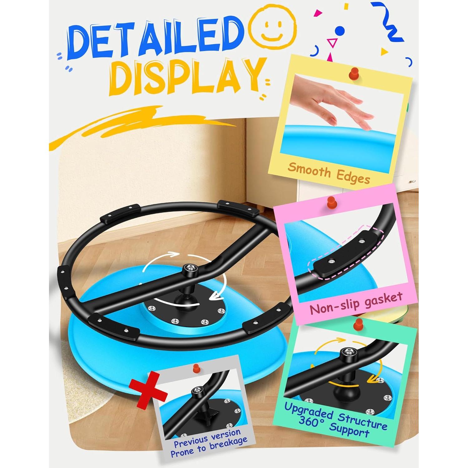 Silla Giratoria Sensory para Niños FERUERW Azul 100KG