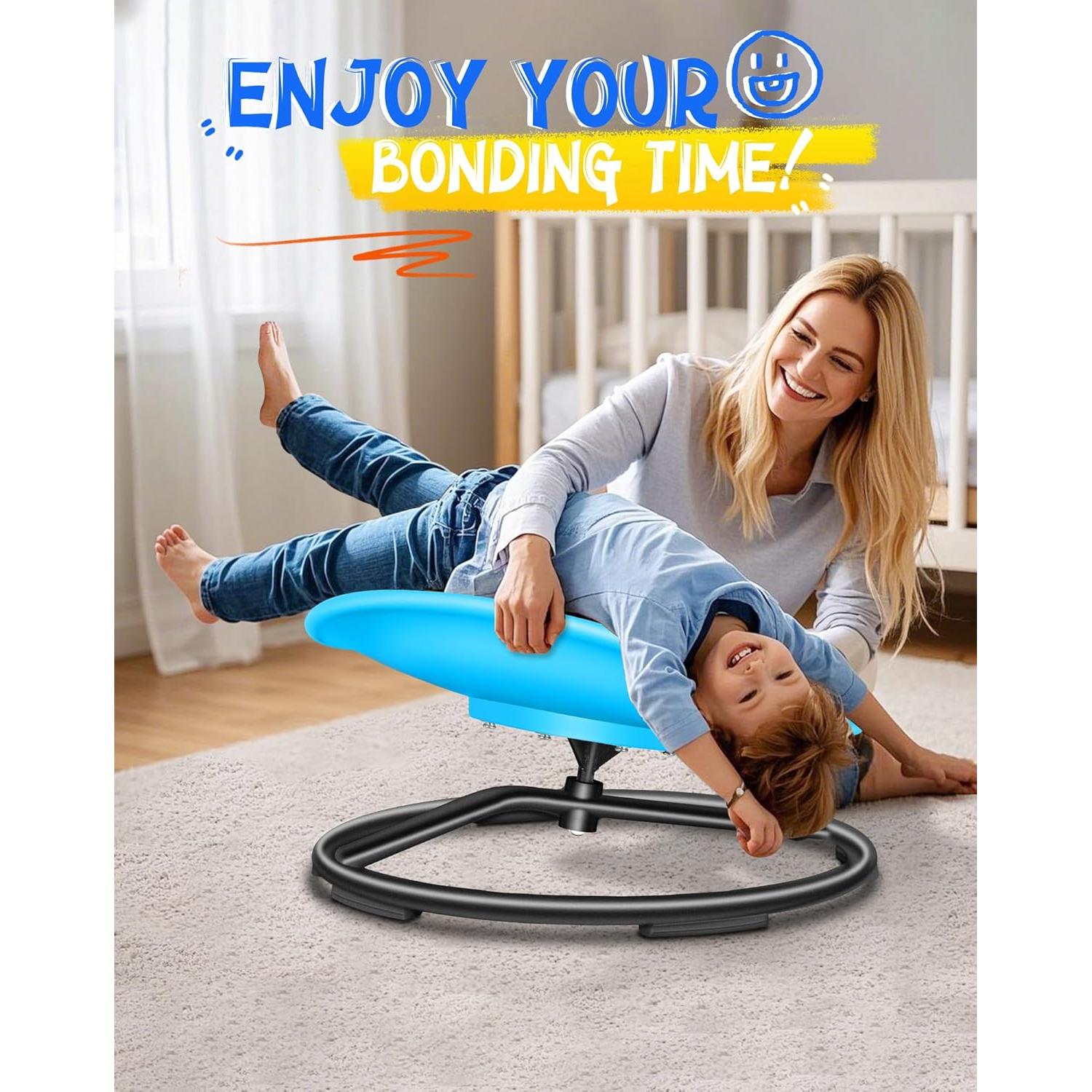 Silla Giratoria Sensory para Niños FERUERW Azul 100KG