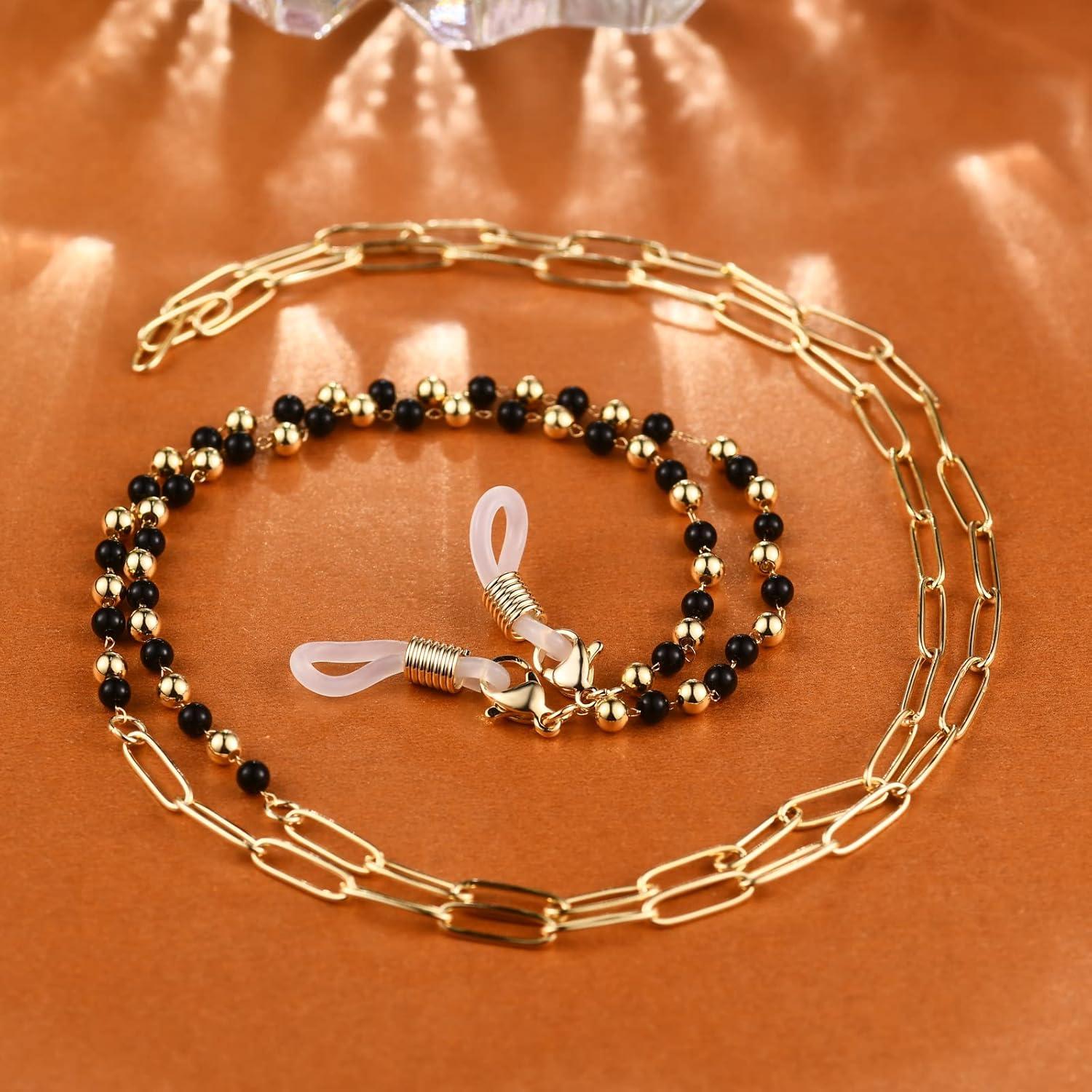 Cadena de Gafas AllenCOCO Dorada con Hebillas Ajustables