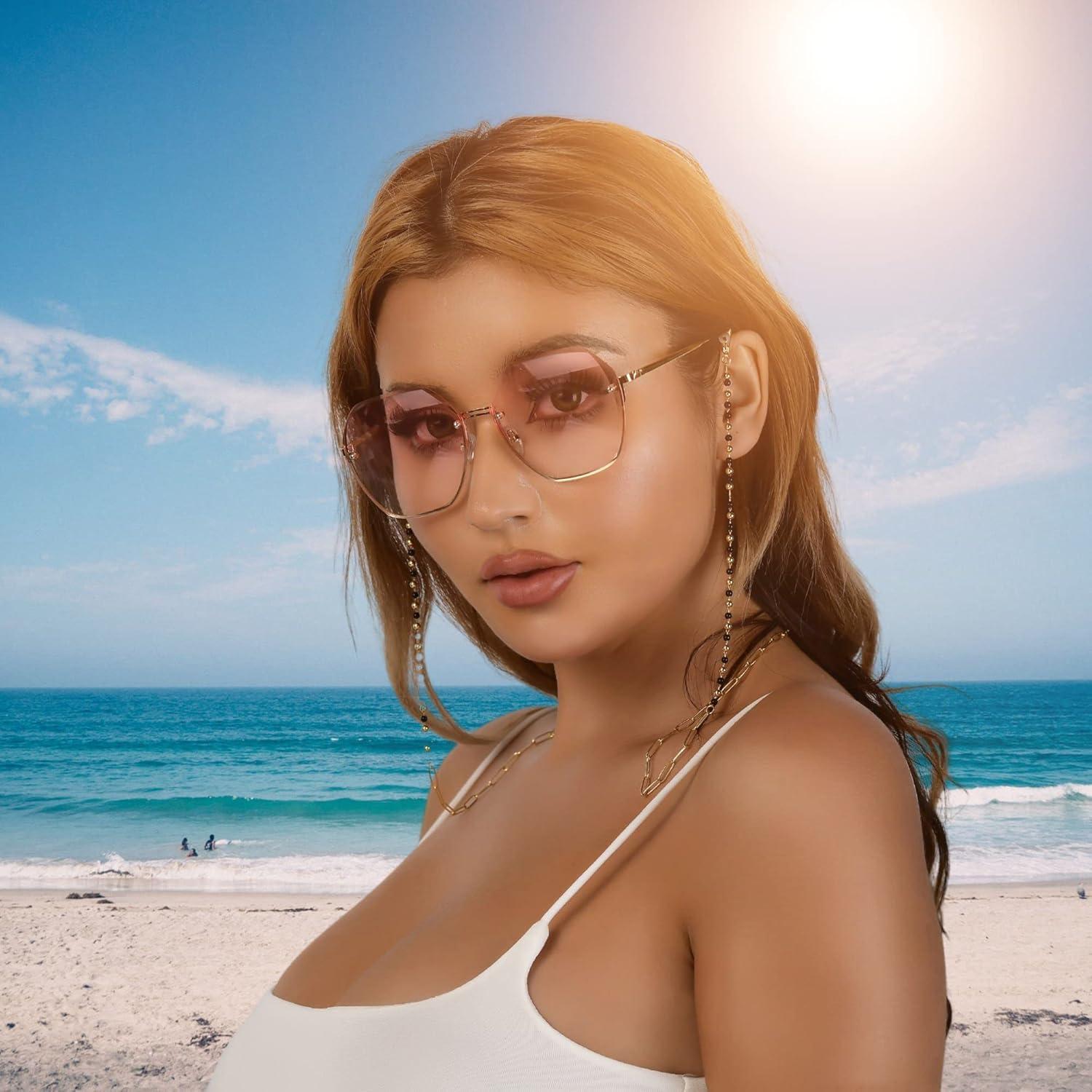 Cadena de Gafas AllenCOCO Dorada con Hebillas Ajustables